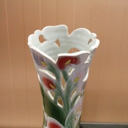 Vase China Porzelllan 9-fach gebrannt