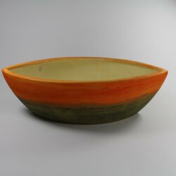 Schiffchen orange-grün 30x12cm