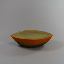 Schiffchen orange-grün 15x6,5cm