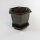 Topf mit Untersetzer olivegrün Ø13 x H10cm