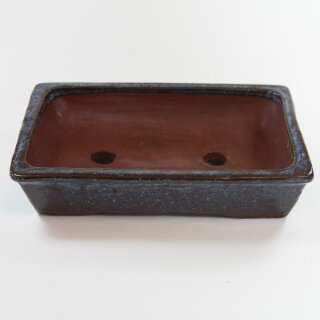 Schale blauschwarz Bonsai 23x15x5cm