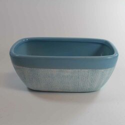 Topf blau 22x13x9cm